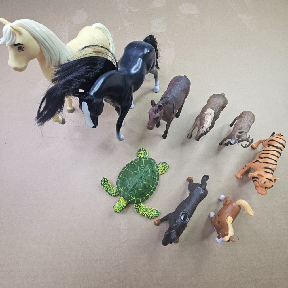 Spirit Riding Free Horse Toy Lot - Spirit, Palomino, Asst. Animals, Sea Turtle